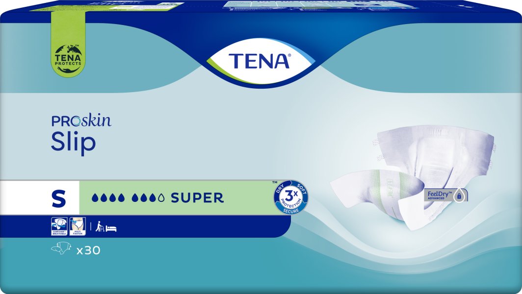 TENA SLIP PROSKIN SUPER S '30  (zielone) 1