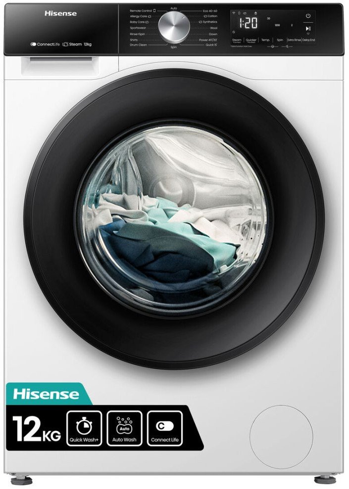 Pralka Hisense WF3S1243BW3 60 cm 1400 rpm 12 kg 1