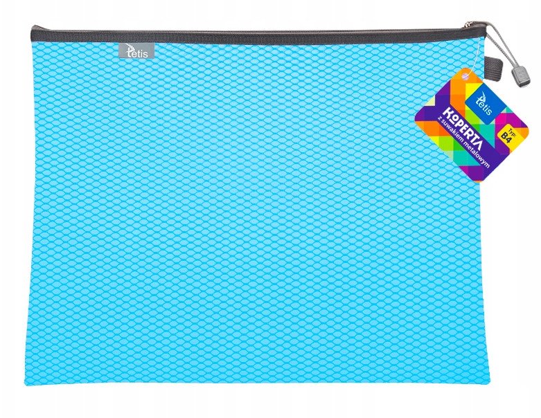 Koperta B4 z suwakiem metalowym niebieska BT607-N tetis 1