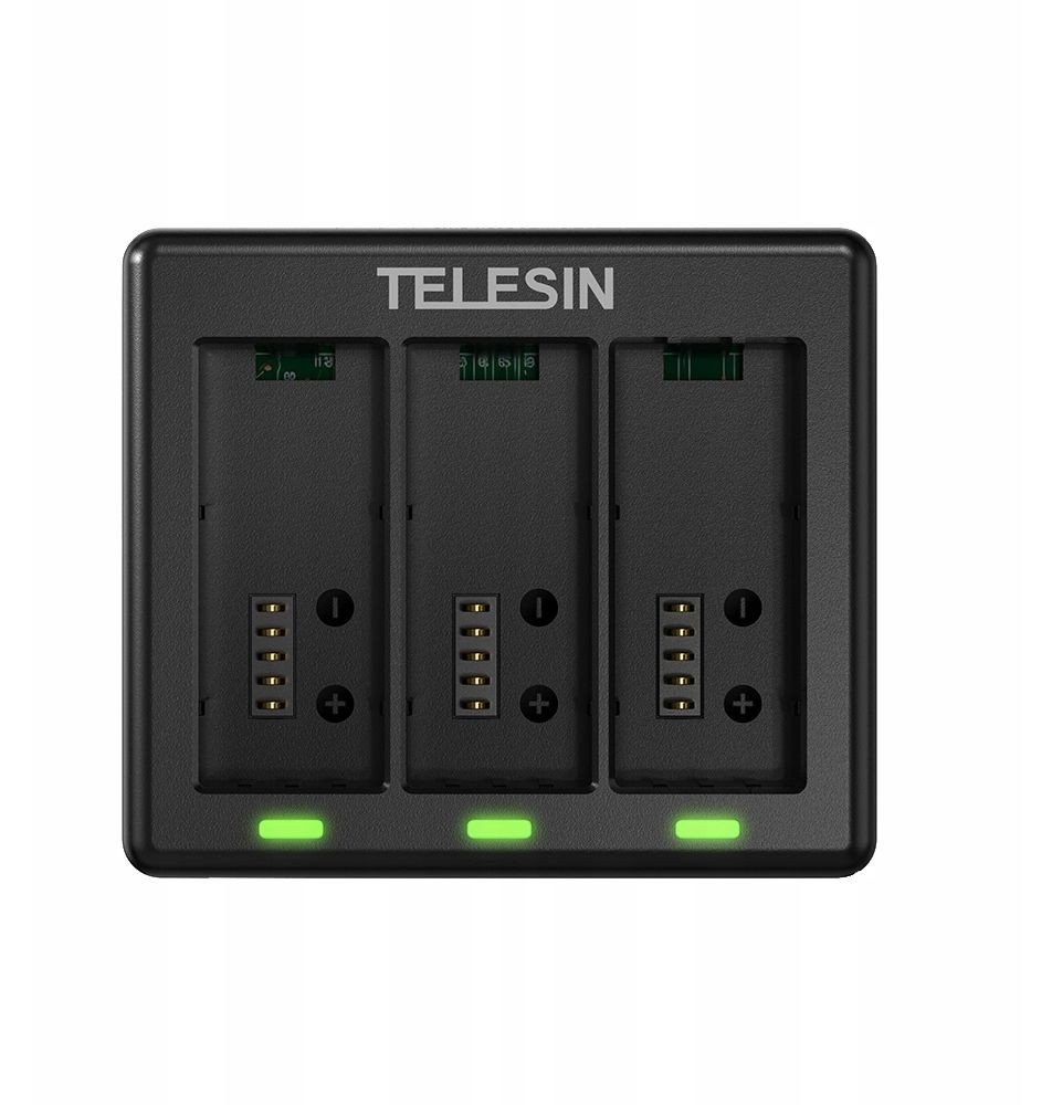 Ładowarka Usb Na Trzy 3x Bateria Akumulator Do Gopro Hero 13 Black Telesin / S0-bcg-13-tgp / S0-bcg-12-tgp 1