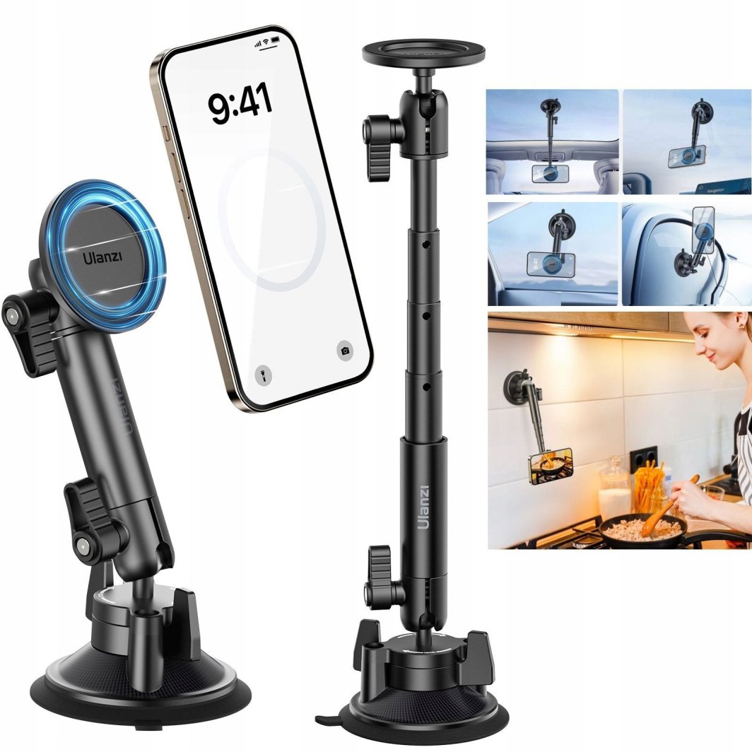 Przyssawka Uchwyt Mocowanie Szyba Ulanzi Na Telefon Smartfon Iphone Magsafe / Zj06 1