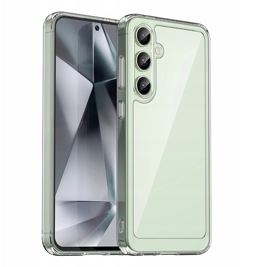 Etui silikonowe Outer Space Case z żelową ramką do Samsung Galaxy S24 FE - przezroczyste 1