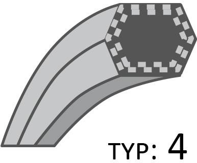 Pasek Husqvarna Napęd Noży Ct135;Cth151 Kevlar /12,7X2711/ A-180217 1