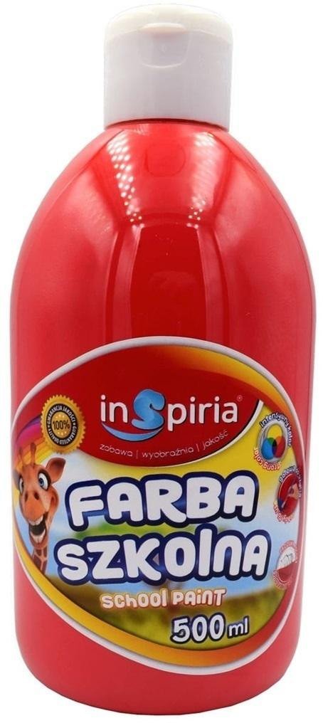 SCHEMAT Farba szkolna czerwona 500ml