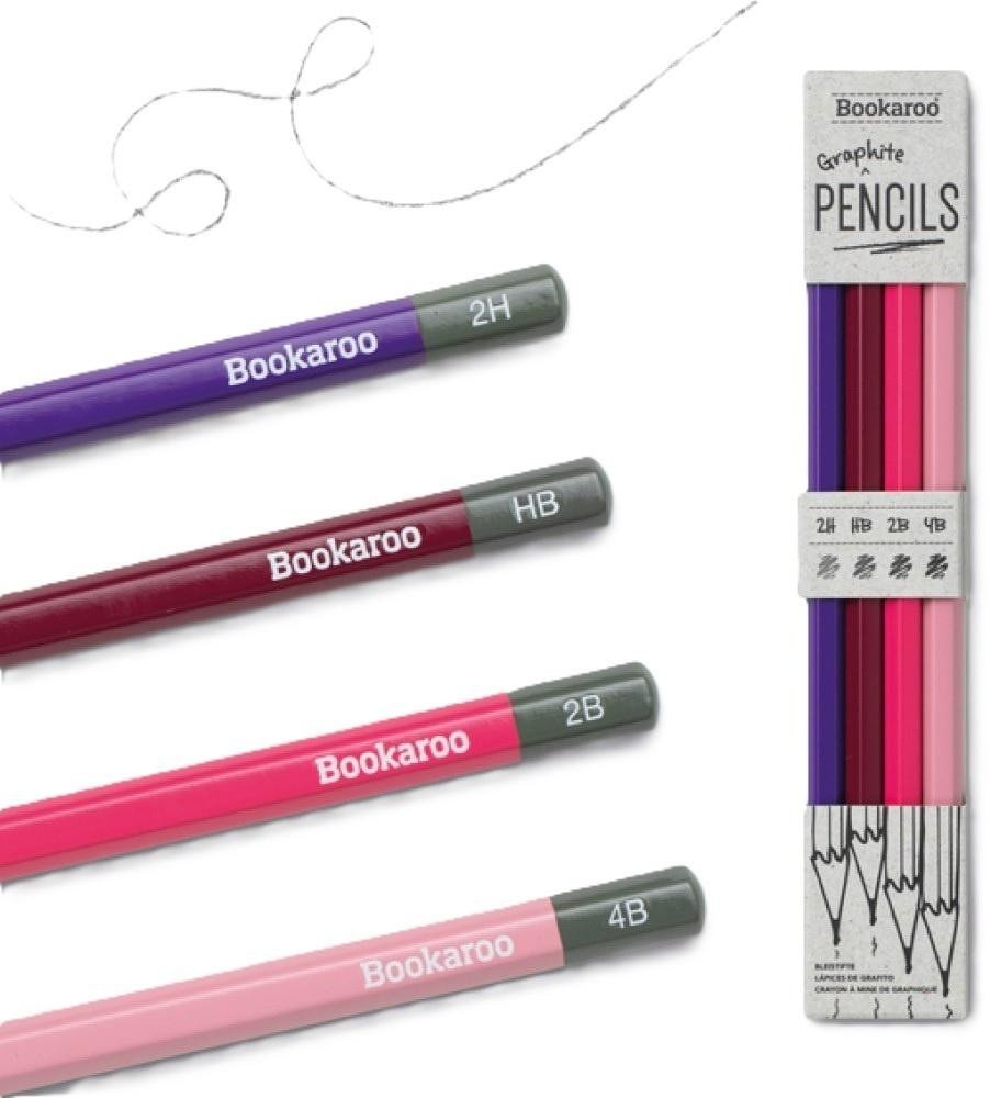 Bookaroo Ołówki - Różowe (4szt) 1