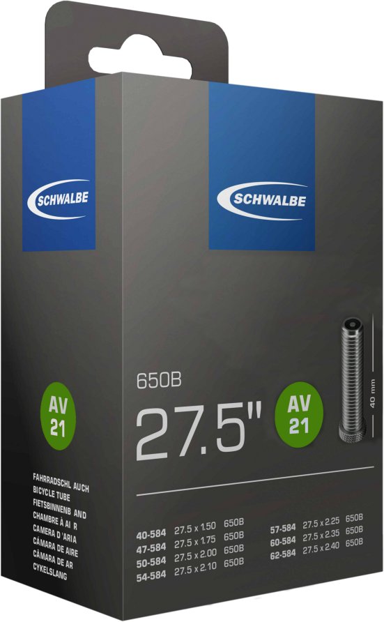 Dętka rowerowa SCHWALBE 27,5x1,50/2,40 AV 40mm 1