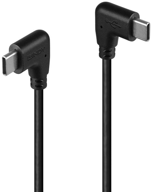 Kabel USB Lindy USB-C - USB-C 0.5 m Czarny (32008)