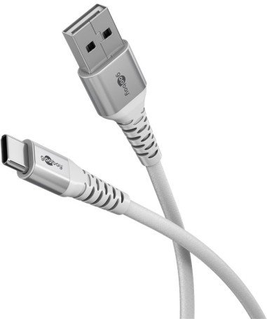Kabel USB Goobay USB-C - USB-A 3 m Biały (74532)