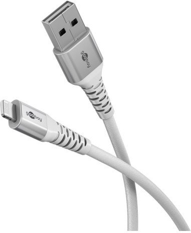 Kabel USB Goobay Lightning - USB-A 0.5 m Biały