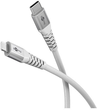 Kabel USB Goobay Lightning - USB-C 0.5 m Biały