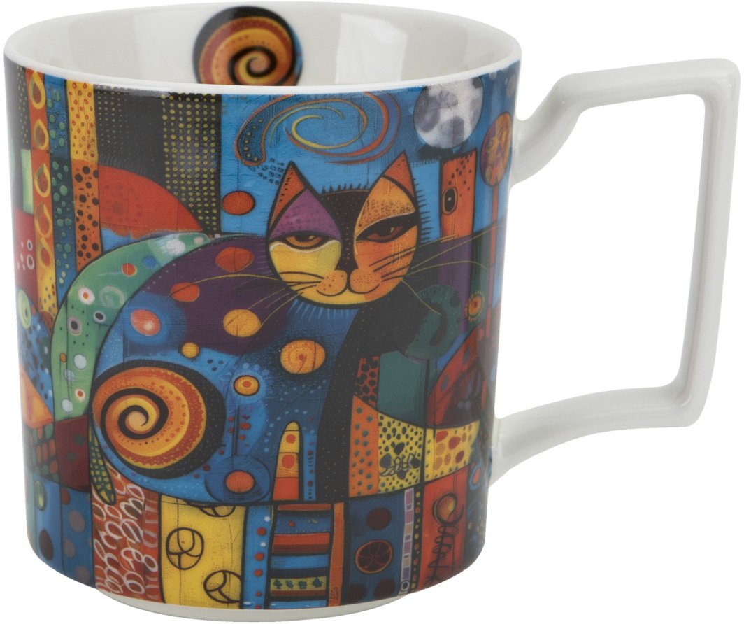 Duży kubek porcelanowy 750 ml Modern Cat 1
