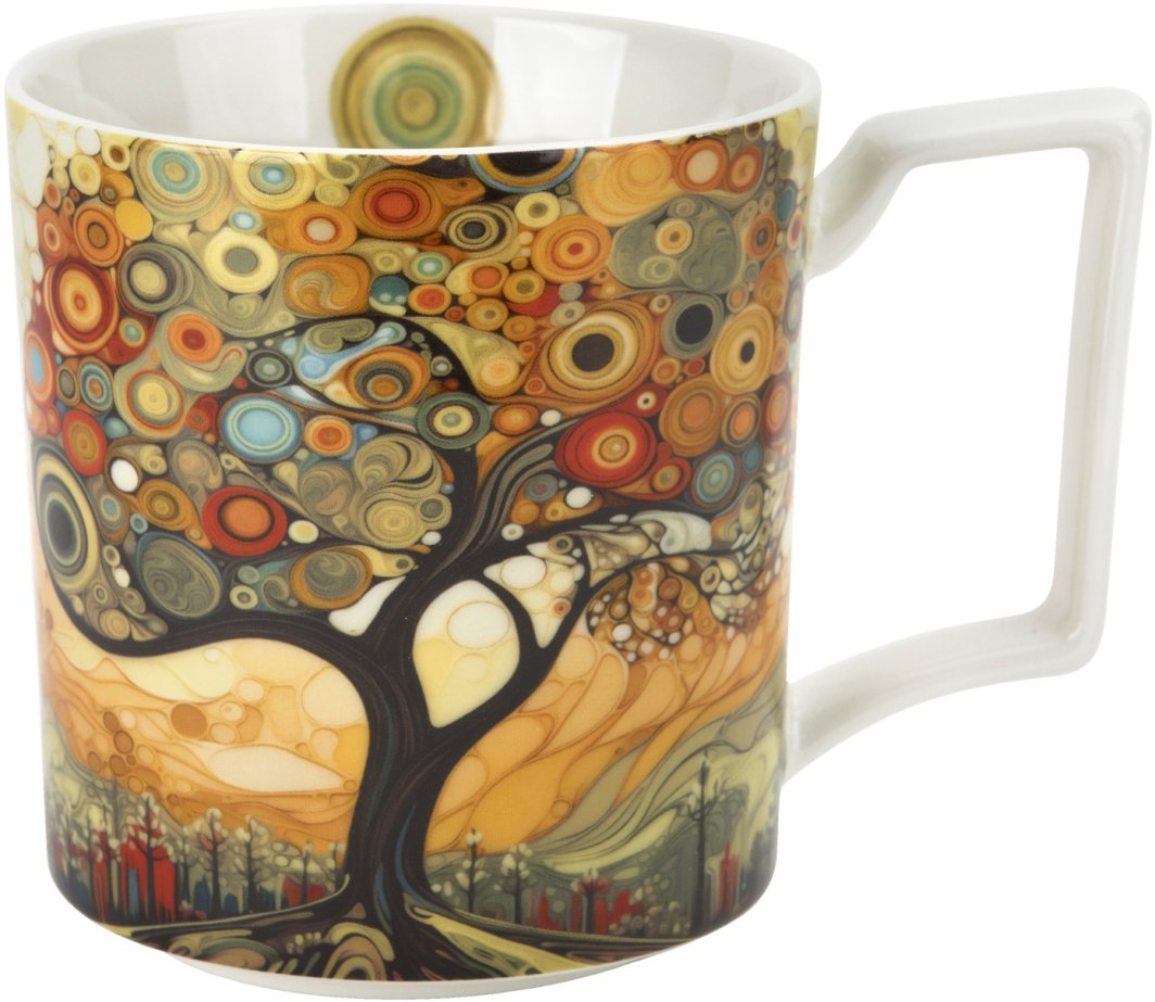 Duży kubek porcelanowy 750 ml Modern Tree 1