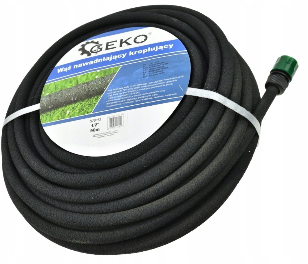 Wąż nawadniający kroplujący 1/2" 50m (2) 1