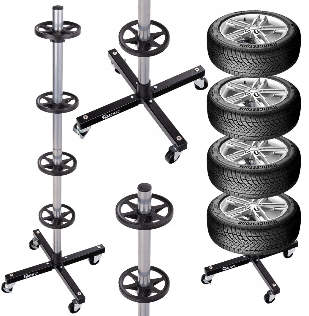 Geko Stojak mobilny na koła 100kg 1