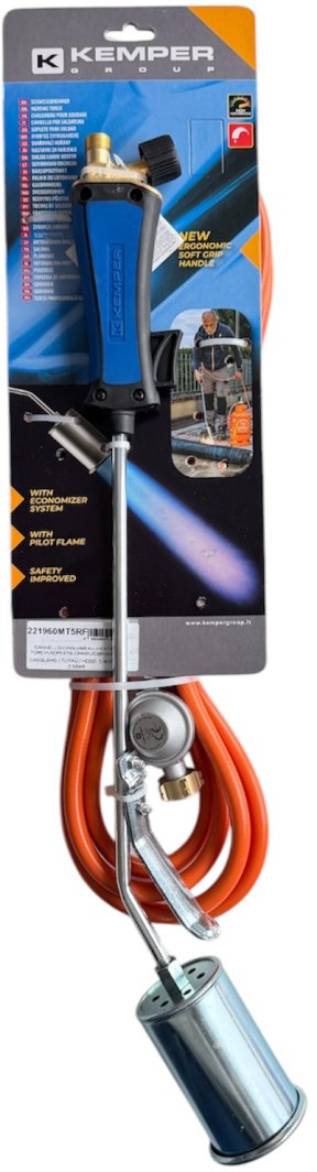 Burner 52 cm, with 5 m. hose and reducer, Kemper