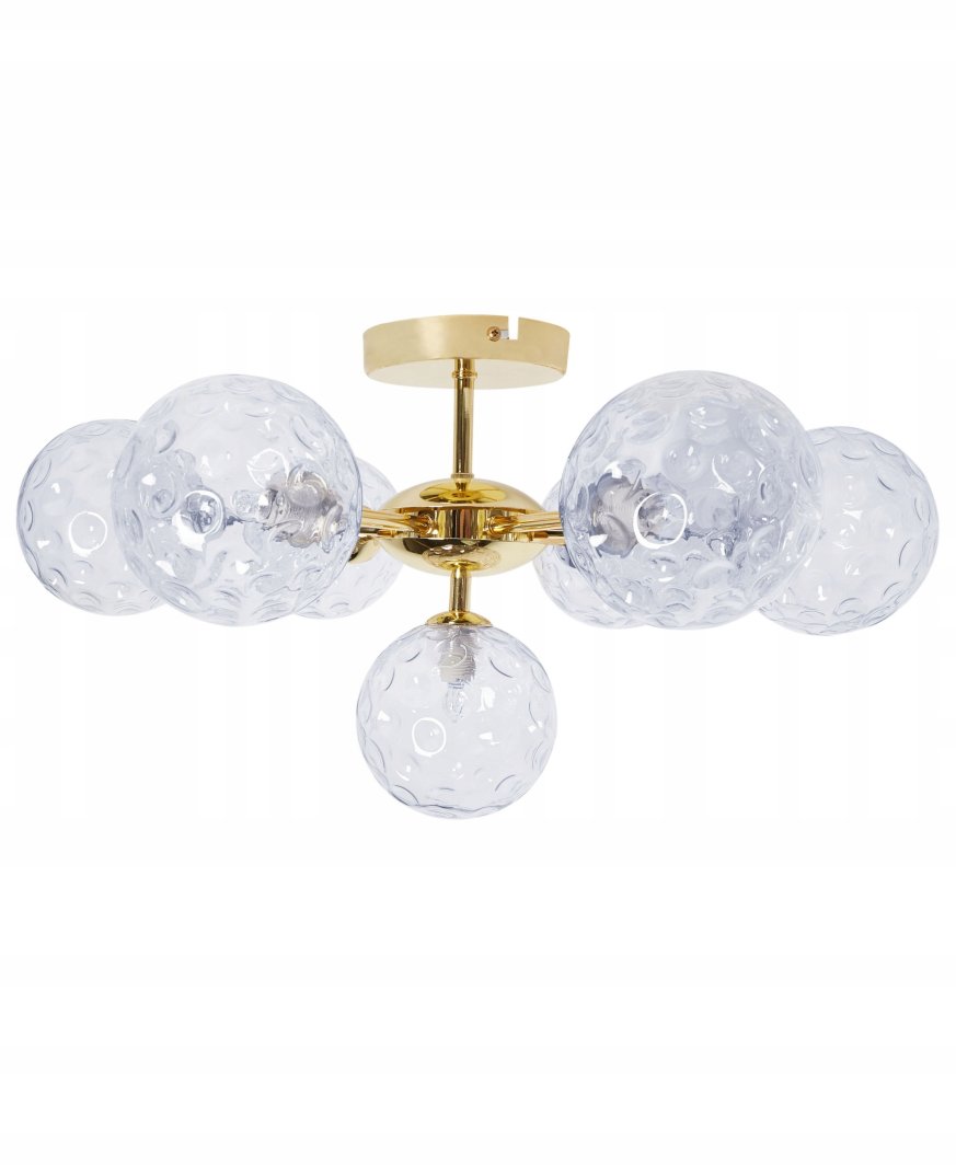 Lampa sufitowa Beliani Lampa sufitowa ANADYR Szkło Niebieski 1