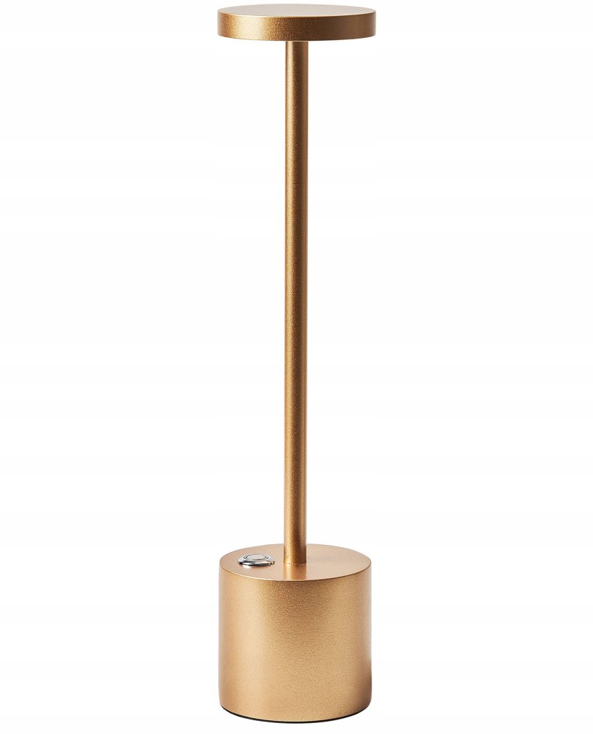 Lampa stołowa Beliani Bezprzewodowa lampa stołowa LED LIZANDRO Ze ściemniaczem Metal Złoty 1