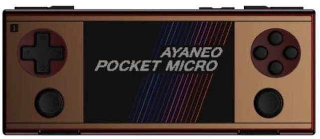Ayaneo Pocket Micro Handheld Konsole – 8 GB LPDDR4X, 256 GB SSD, retro gold 1