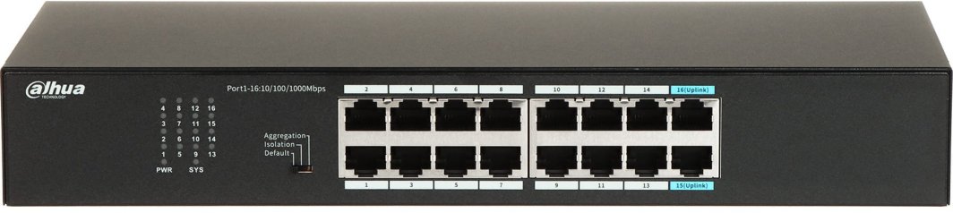 SWITCH PRZEMYSŁOWY   S3016-16GT 16-PORTOWY DAHUA 1