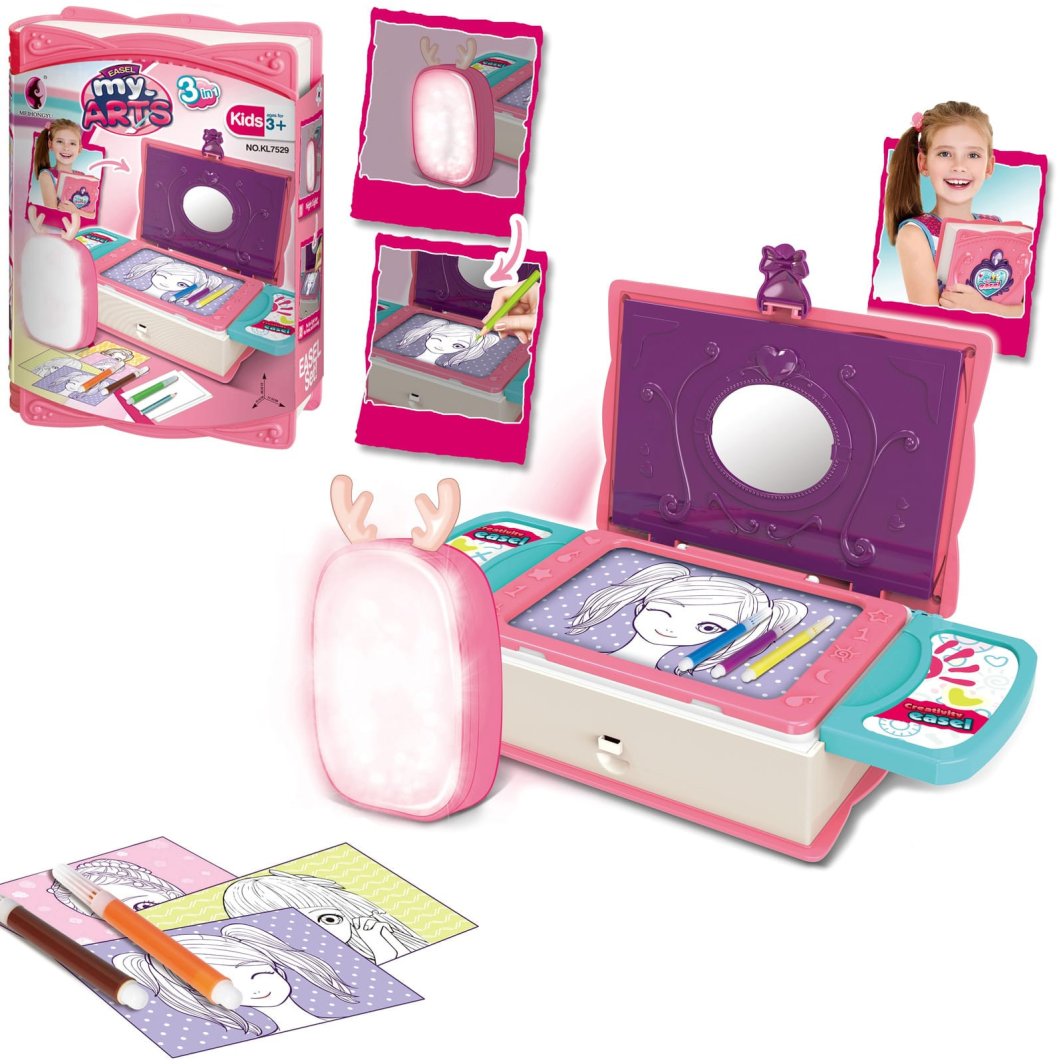 ZESTAW DO RYSOWANIA KSIĄŻKA LAMPKA