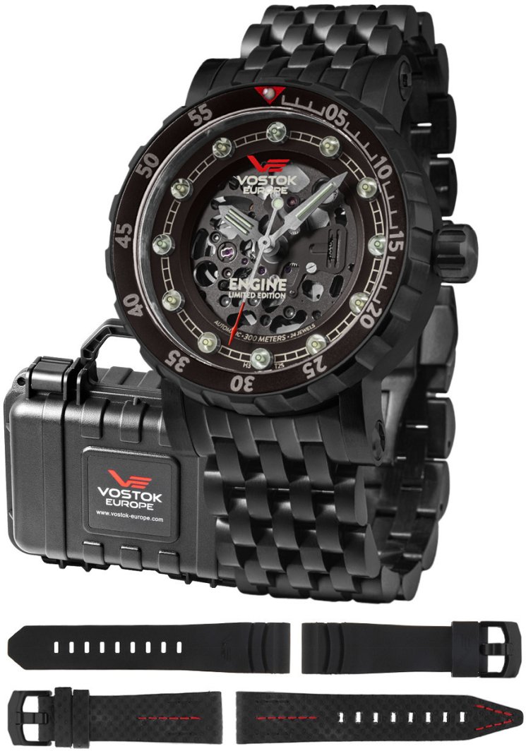 Zegarek męski Vostok Europe NH72-571C647B czarny