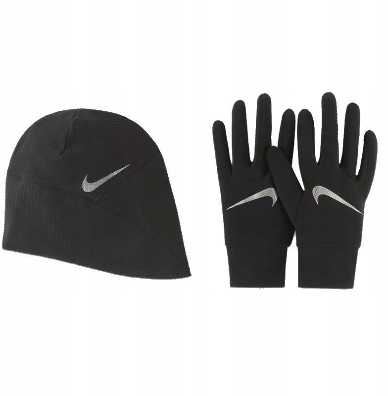 Damskie Rękawice WOMEN'S ESSENTIAL RUNNING HAT AND GLOVE SET 1