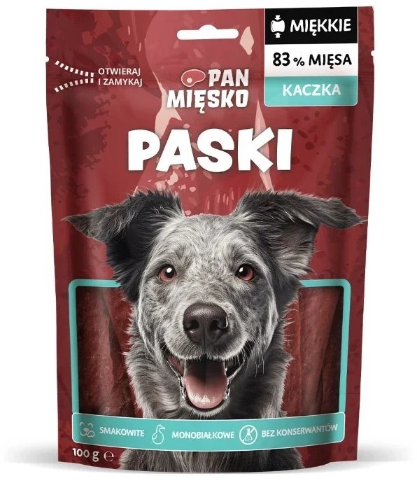 Przysmak dla psa Paski Kaczka (dorosły) 100g 1