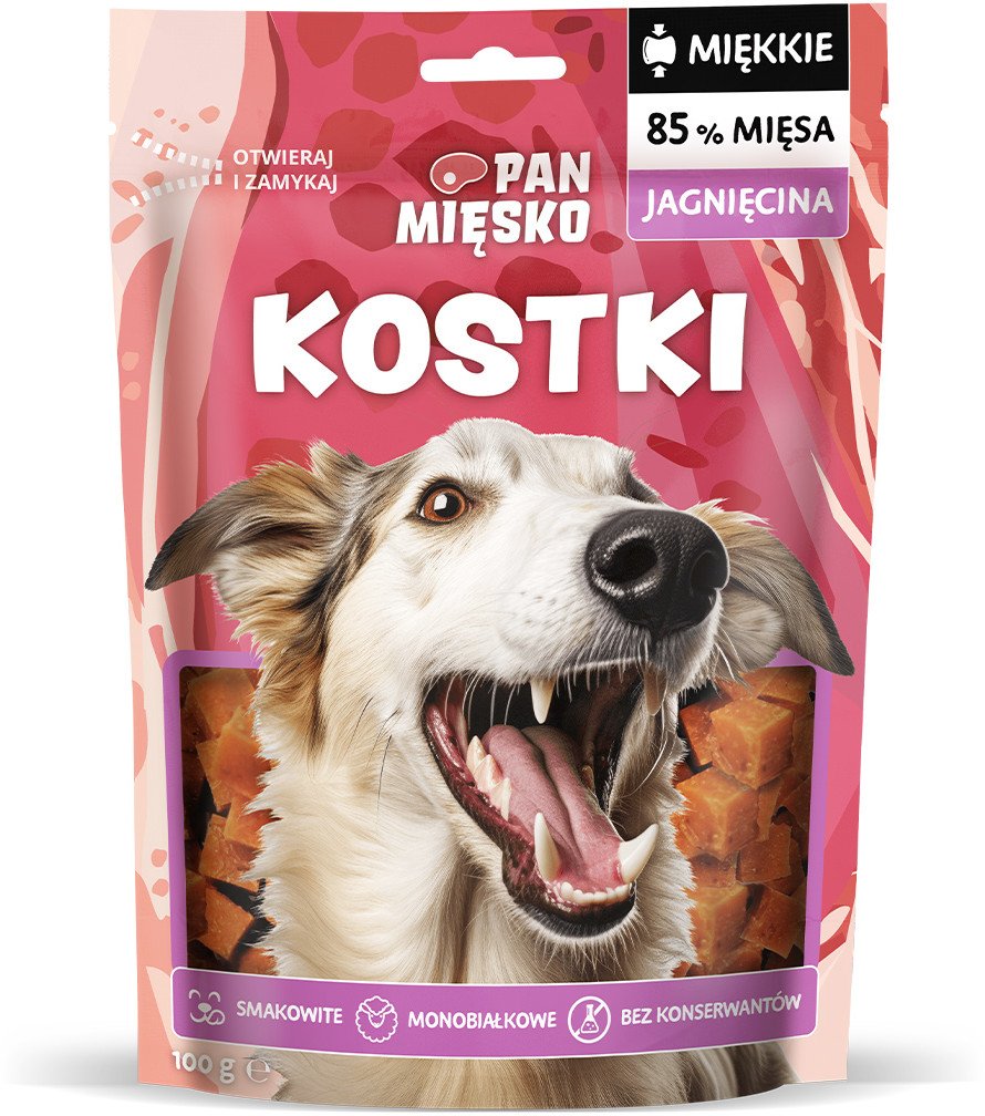 Przysmak dla psa Kostki Jagnięcina (dorosły) 100g 1