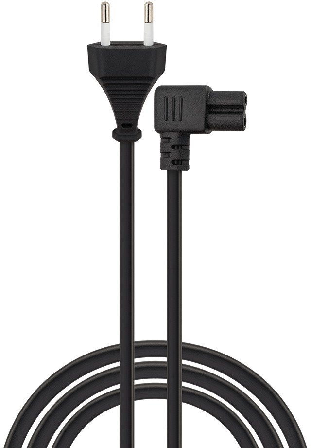 SAVIO CL-179 Kabel zasilający 2pin, C7 kątowy 5m 1