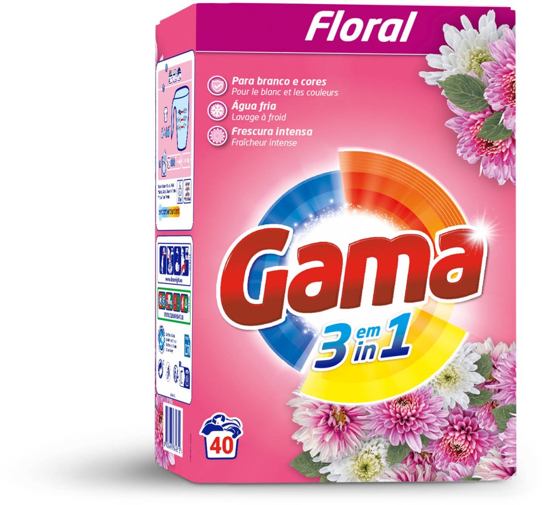Proszek do prania GAMA Floral Universal 40 prań 2,2 kg 1
