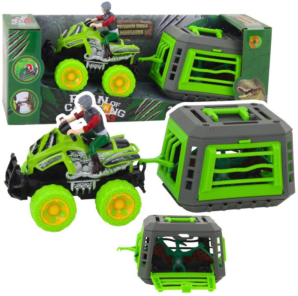 Zestaw Quad Z Kierowcą Klatka Z Dinozaurem Pterodaktyl LEAN Toys 1