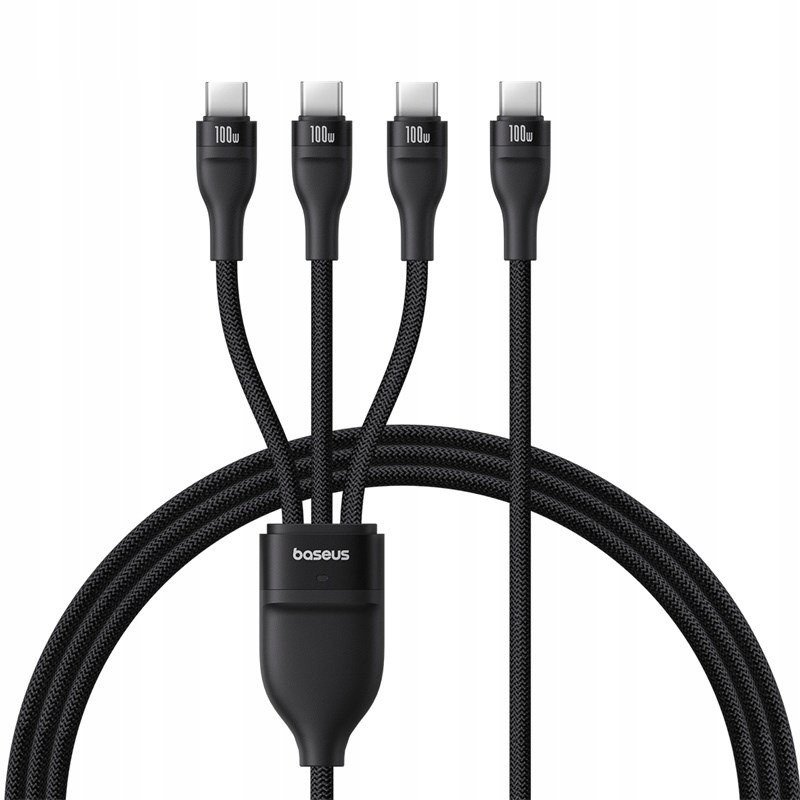 Kabel Baseus Flash Series 3 100W 1,5m (czarny) 1