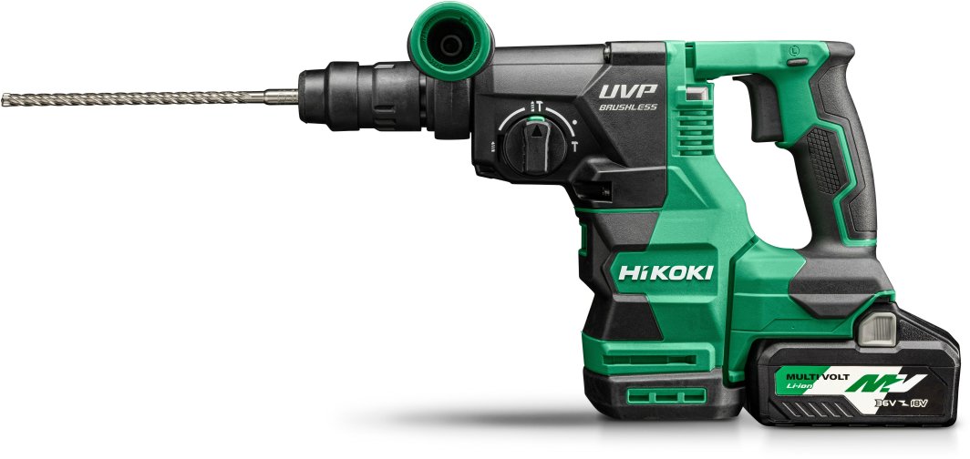 HIKOKI. SDS+ HAMMER 36V DH3628DC WVZ 3.2J 2x5.0Ah MV BL + HANDLE 13mm HSC 1