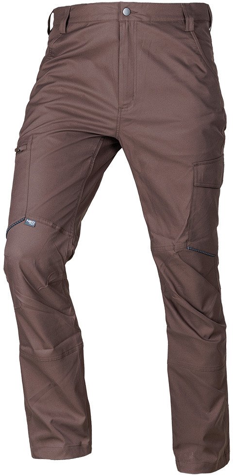 Spodnie robocze Mix&Match, stretch, brązowe, rozmiar XS