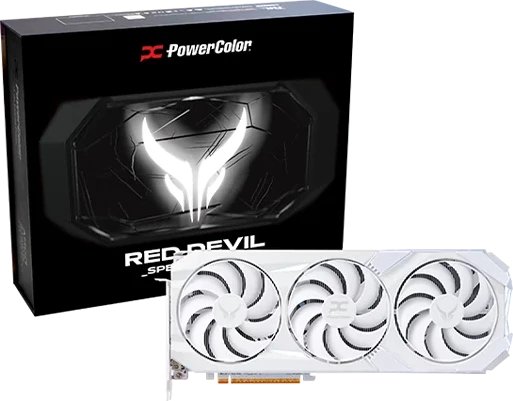 Karta graficzna Power Color Red Devil Spectral White Radeon RX 9070 XT 16GB GDDR6 (RX9070XT 16G-E/OC/WHITE) 1