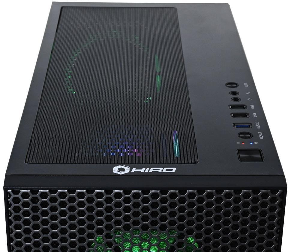 Komputer HIRO Gamer Intel i5 14400F, RTX 5060Ti 16GB, 32GB RAM, 1TB SSD, WIFI, W11H 1