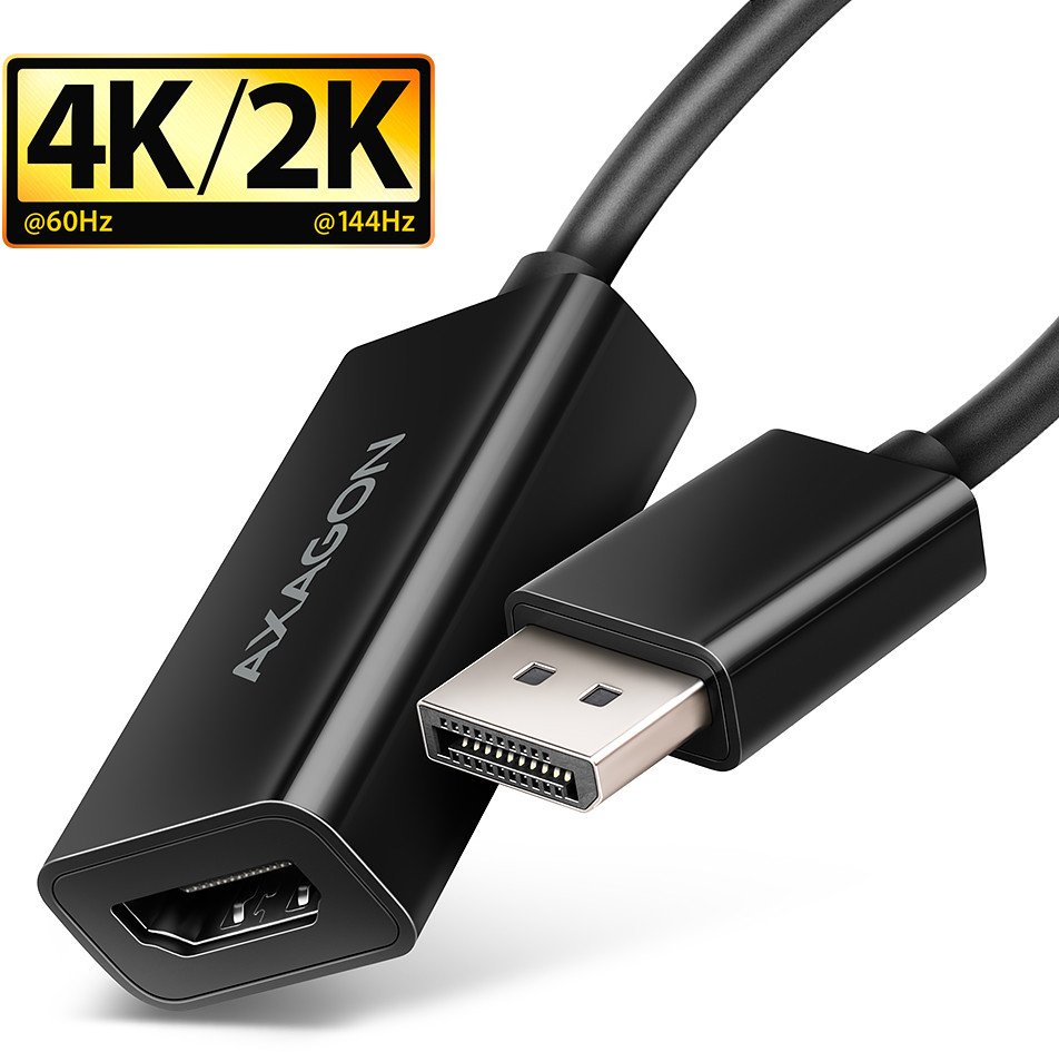 AXAGON RVD-HI20N, DisplayPort -> HDMI 2.0b konwerter / adapter, 4K/60Hz 1