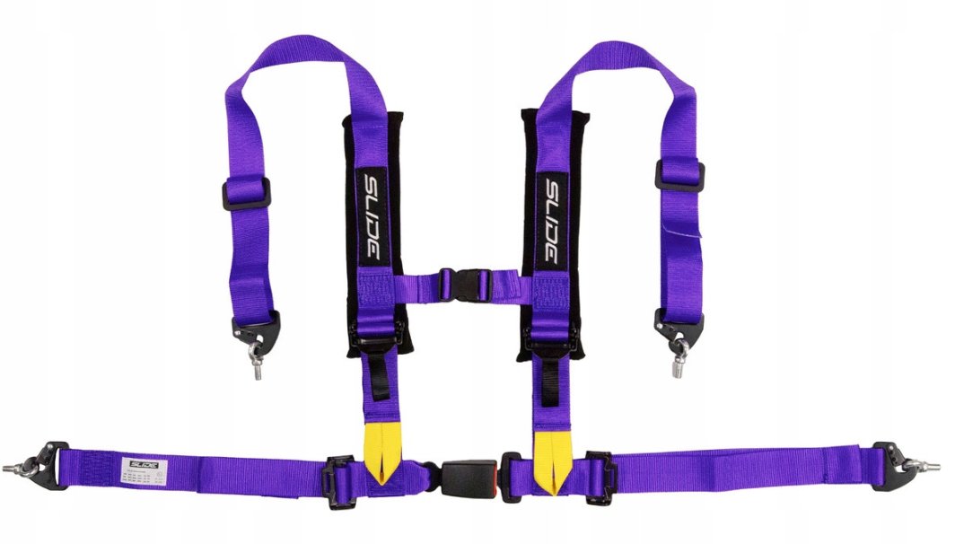 Pasy sportowe Slide V2 Fioletowe 4P 2" E4 1