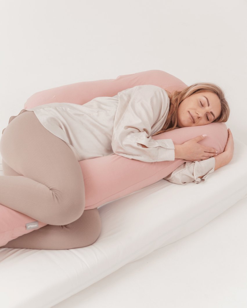 PIAPIMO-PODUSZKA CIĄŻOWA DO SPANIA TYPU   7 JERSEY RÓŻOWY 1