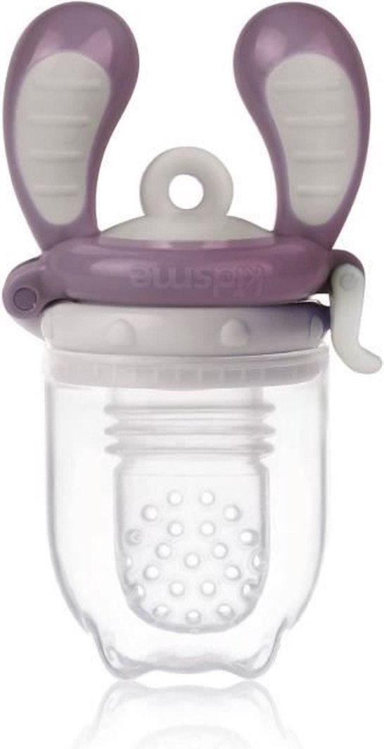 New! Special offer! Kidsme Food Feeder baby feeding device for solid foods (medium) Plum from 4 months 160350PL 1
