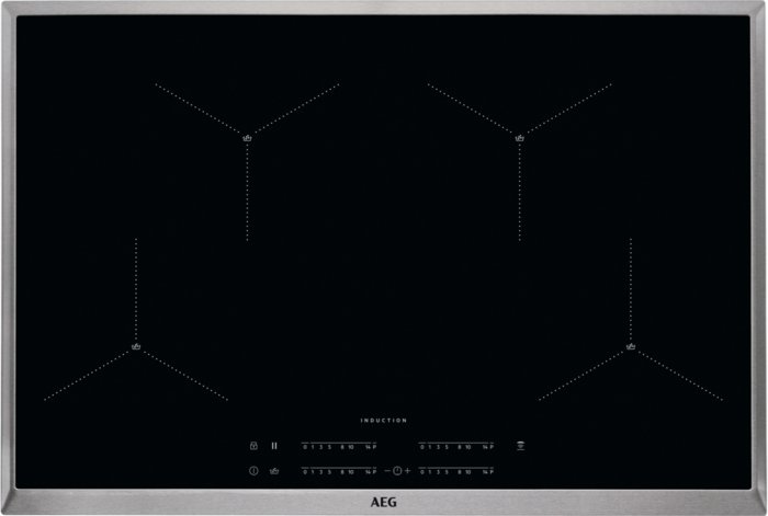 Special offer! AEG induction hob (built-in) 80cm with Hob2Hood IAE84411XB 1