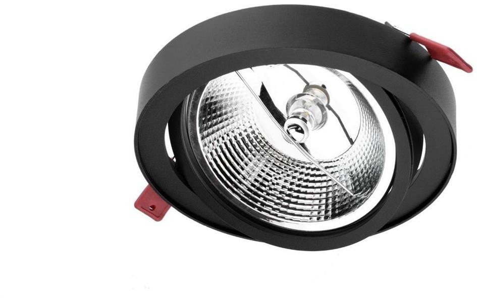 Oprawa Podtynkowa Ruchoma GU10 AR111 14cm Okrągła Czarna CARPI LUMILED 1