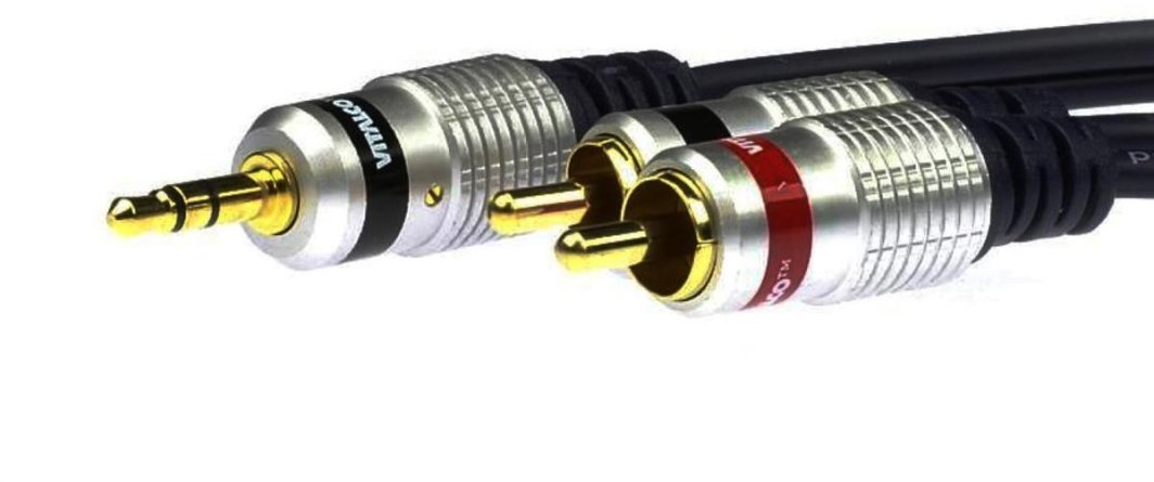 VITALCO JKD10 Kabel Audio AUX mini Jack 3,5mm Stereo (wtyk) / 2x RCA Cinch (wtyk) 3m 1
