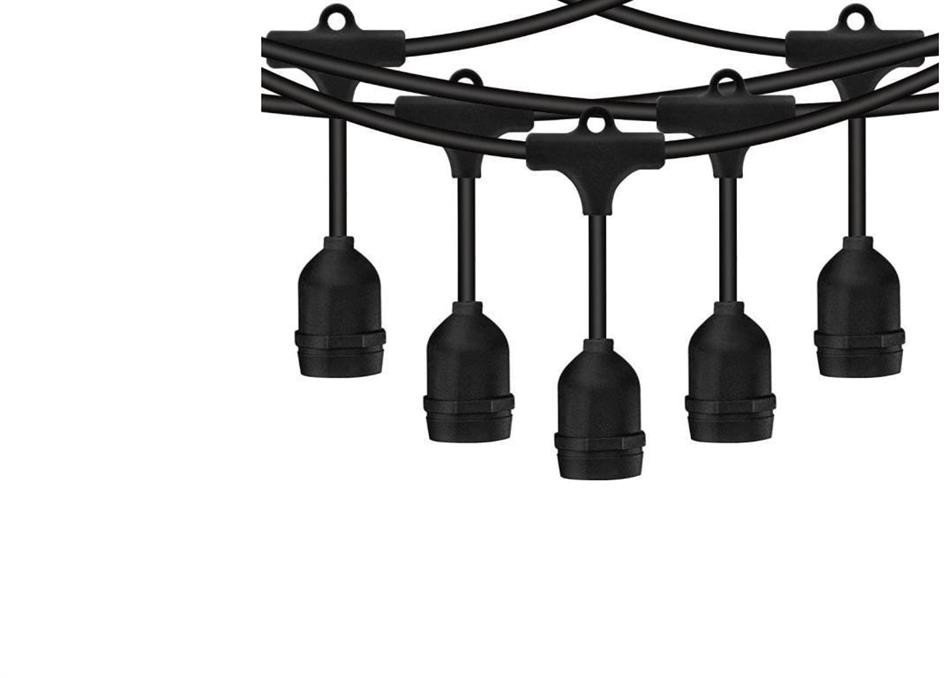 Girlanda Ogrodowa Zewnętrzna MALUS Łańcuch Świetlny 15m 15xE27 Lumiled 1