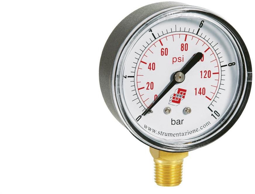 Manometr standardowy z przyłączem dolnym, śr. 63mm, 0-1bar, G1/4, M63R.PL001G14 1