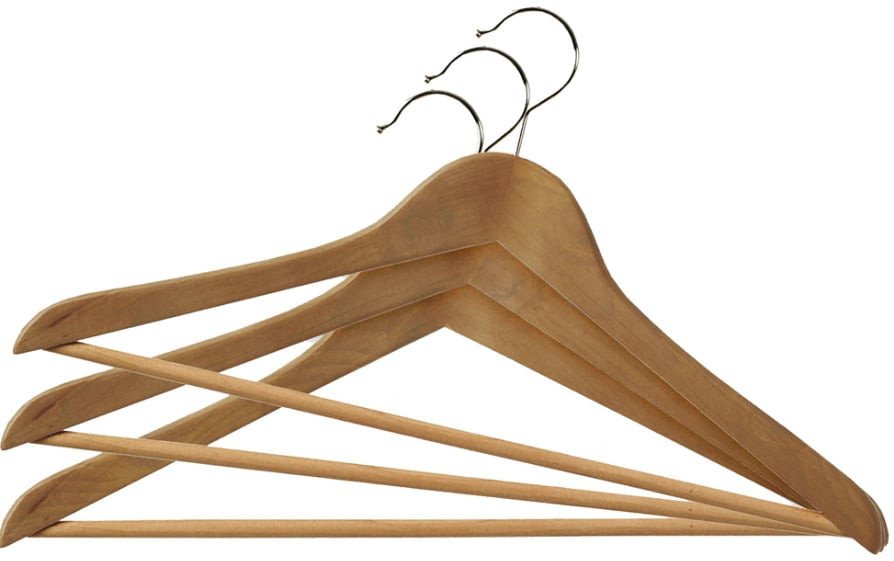 Clothes hangers 6pcs. wooden Wood 44 5cm 8004226010234 1