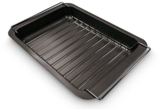 Baking pan with grill grid Gardenia 24 x 32 x 5 3 cm 8006043890259 1