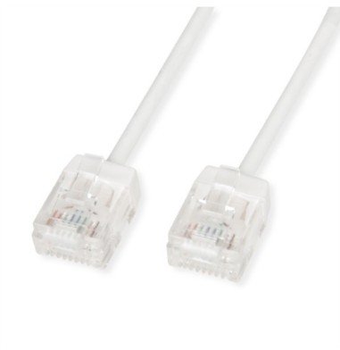ROLINE UTP Data Center Patch Cord Cat.6A (Class EA), LSOH, Slim, Ultra Short Connector, biały, 0,5 m