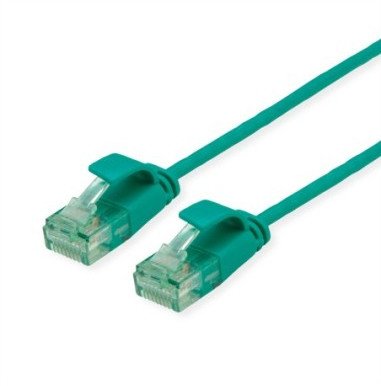 ROLINE RM UTP Data Center Patch Cord Cat.6A (Class EA), wąski, zielony, 1,5 m 1