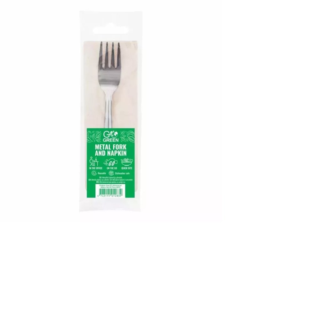 Metala daksinas un salvetes komplekts Go Green 4743115012839 1